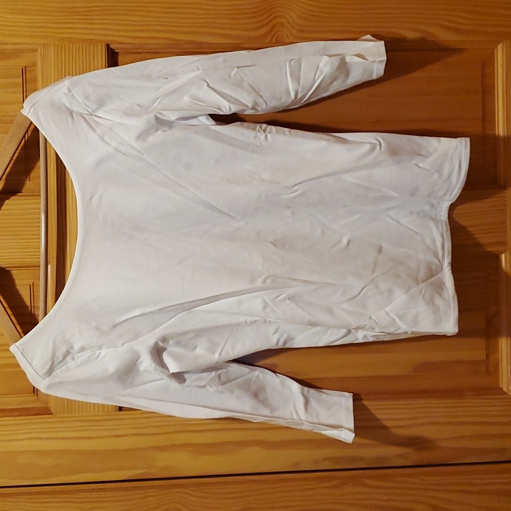 Boden White 3/4 Sleeve Top